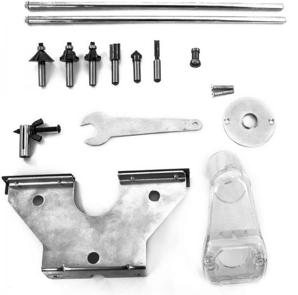 Masina de frezat verticala 1200 AE Gude 58117, 1200 W, suport bucsa elastica 6+8 mm [5]