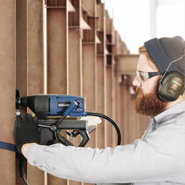 Masina de gaurit cu coloana cu stand magnetic EVOMAG28 Evolution 090-0008, 1200 W, Ø28 mm [7]