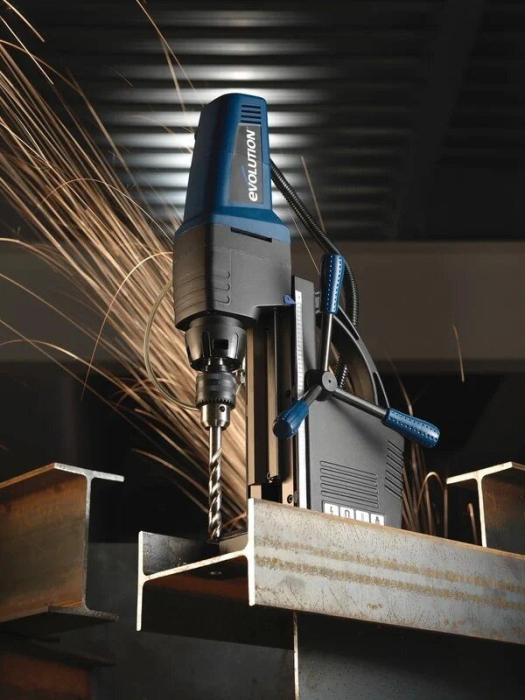 Masina de gaurit cu coloana cu stand magnetic EVOMAG42 Pro Evolution 095-0004A, 1200 W, Ø42 mm [7]