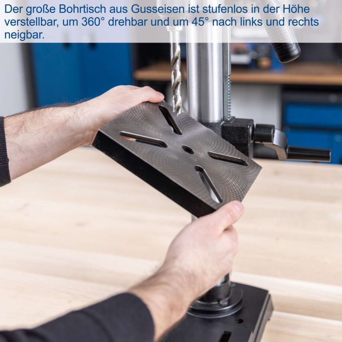 Masina de gaurit cu coloana de foraj TBM250 Vario Scheppach 5906834901, 600 W, Ø13 mm [6]