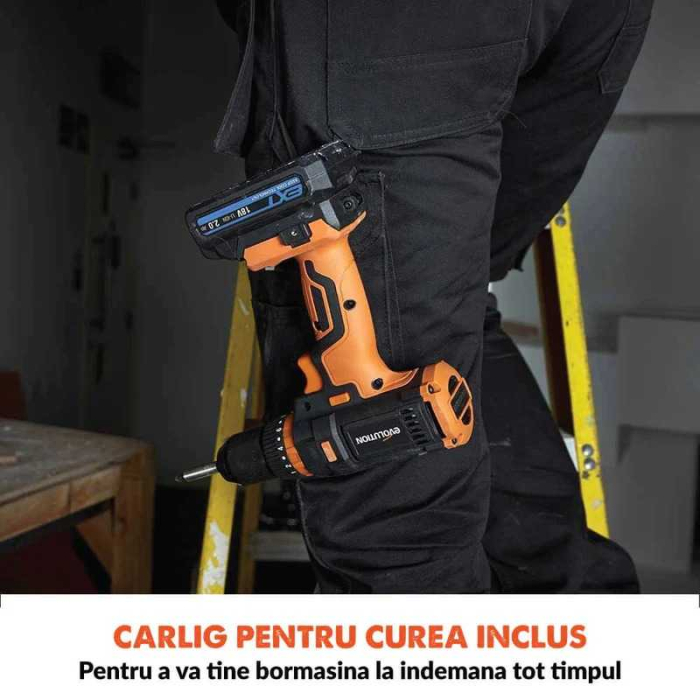 Masina de gaurit si insurubat cu acumulator R13CMB-Li Evolution 105-0001B, 1750 rpm, 45 Nm [8]