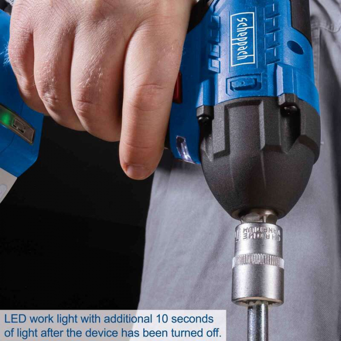 Masina de gaurit si insurubat cu impact 1/2" fara acumulator BC-IW350-X Scheppach 5909246900, 20 V, 370 Nm, 3600 rpm [4]