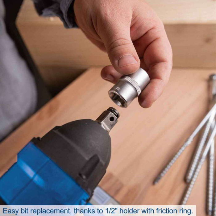 Masina de gaurit si insurubat cu impact 1/2" fara acumulator BC-IW350-X Scheppach 5909246900, 20 V, 370 Nm, 3600 rpm [3]