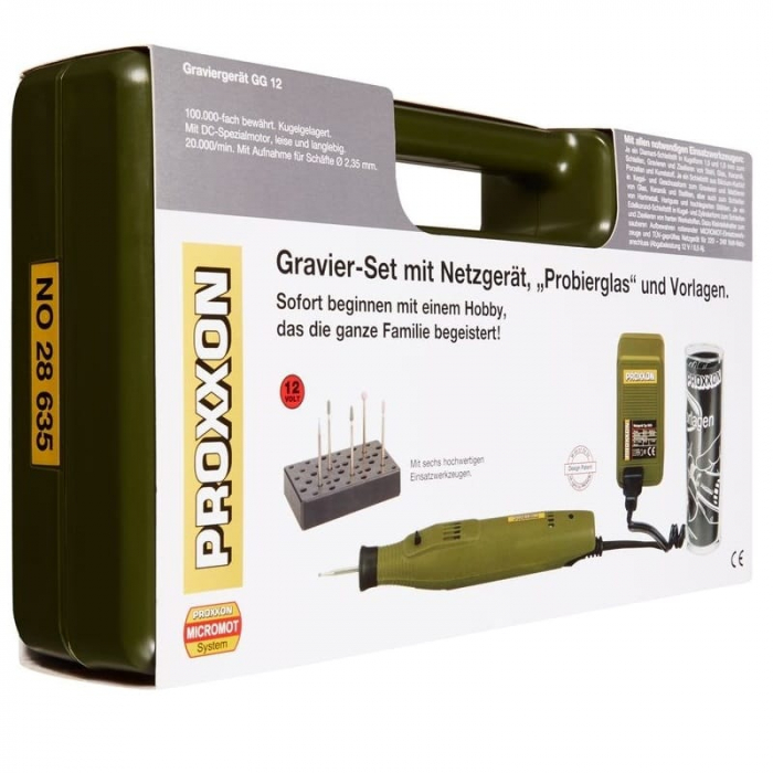 Masina de gravat sticla cu transformator Micromot GG 12 Proxxon 28635, 12 V, 20000 rpm [16]