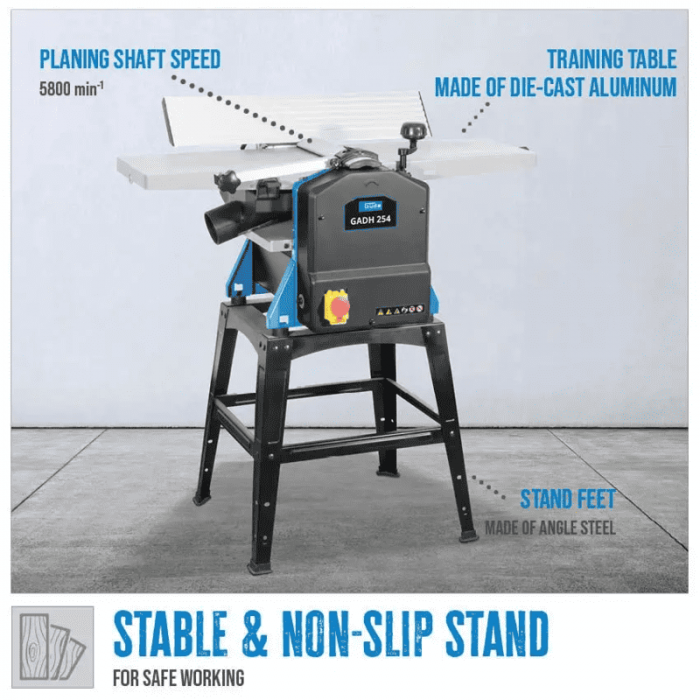 Masina de rindeluit si degrosat GADH 254 Gude 55441, 1500 W, 254 mm [6]