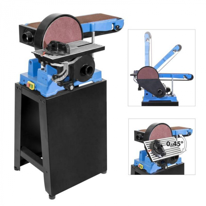 Masina de slefuit cu banda si disc plus stativ GBTS1100 Gude 38352, 1100 W, 1500 rpm [6]