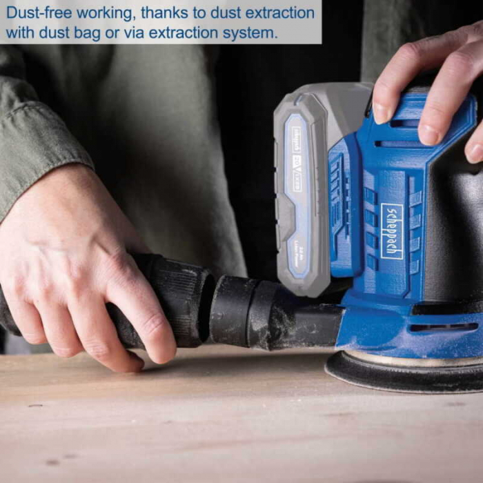 Masina de slefuit rotativa universala fara acumulator C-OBS125-X Scheppach 5909240900, 20 V, 24000 rpm [3]