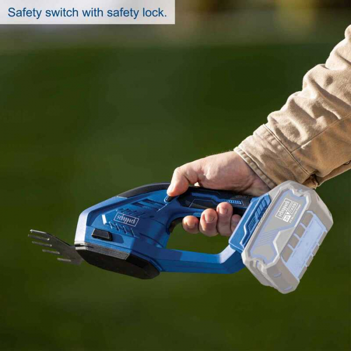 Masina de taiat gard viu 2 in 1 fara acumulator C-HTGS200-X Scheppach 5912205900, 20 V [2]