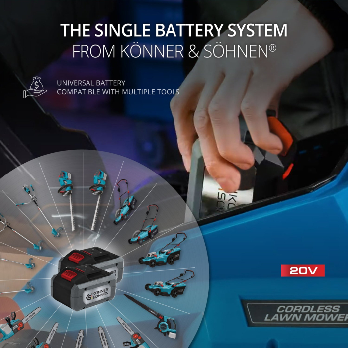 Mașină de tuns iarba cu acumulator KS 33LM-20V [9]