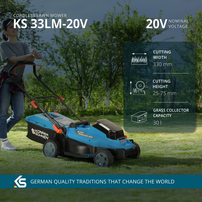 Mașină de tuns iarba cu acumulator KS 33LM-20V [2]