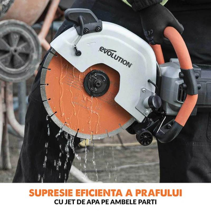 Masina electrica de debitat zidarie, beton si piatra naturala R300DCT+ Evolution 012-0003A, 2000 W, Ø300 mm [8]