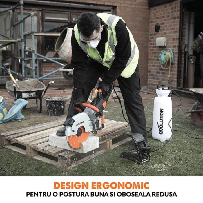 Masina electrica de debitat zidarie, beton si piatra naturala R300DCT+ Evolution 012-0003A, 2000 W, Ø300 mm [5]
