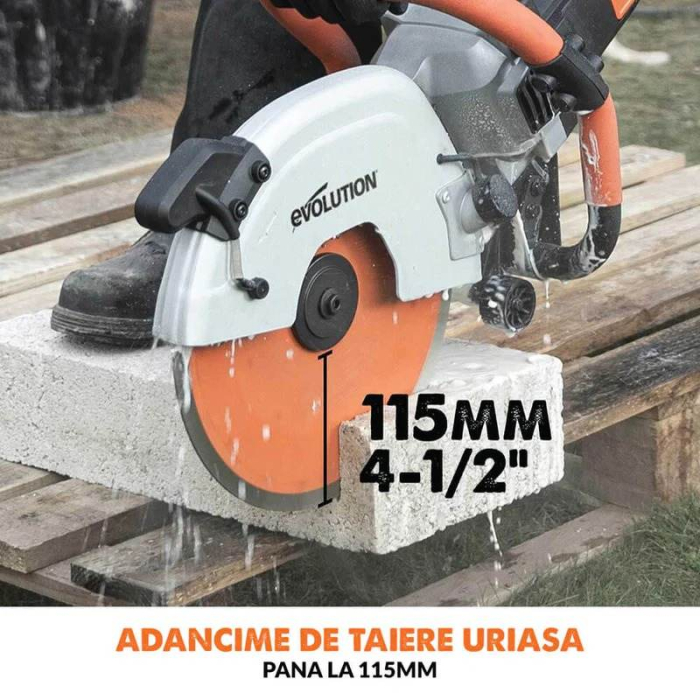 Masina electrica de debitat zidarie, beton si piatra naturala R300DCT+ Evolution 012-0003A, 2000 W, Ø300 mm [2]