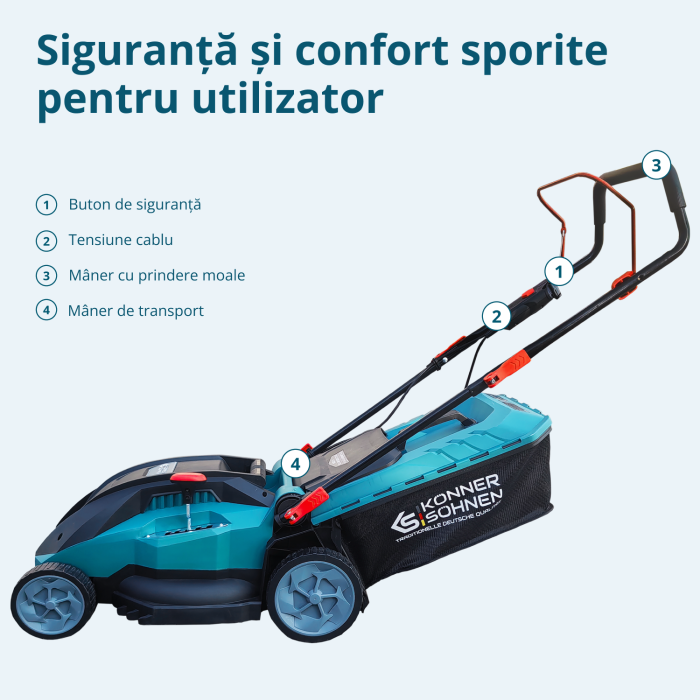 Mașină electrică de tuns gazonul KS 38LM16-BL [9]