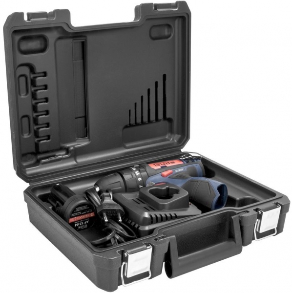 Masina de gaurit si insurubat cu acumulator BSB 12-201-20K Gude 58605, 12 V, 2 Ah [5]