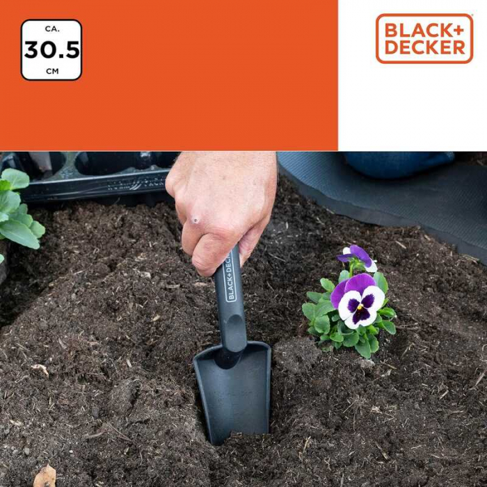Mini lopata de gradina Black & Decker BXGTTO7039, 160 mm [6]