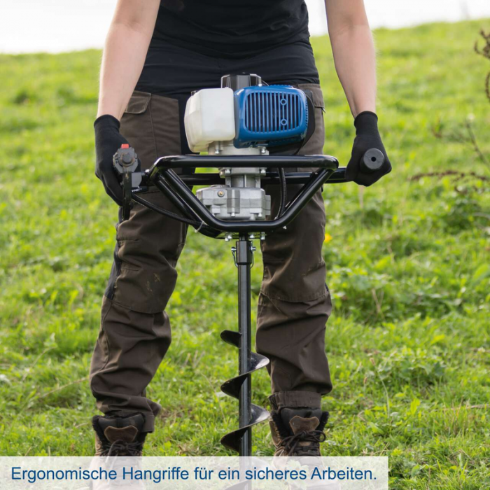 Motoburghiu cu 3 burghie EB2000 Scheppach 5904704903, 1.97 Cp, Ø100-200 mm [3]