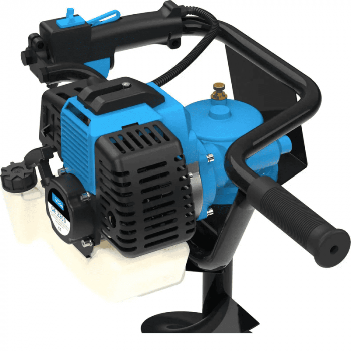 Motoburghiu cu 3 burghie GE 2200 Gude 94139, 3 Cp, Ø100-200 mm [6]