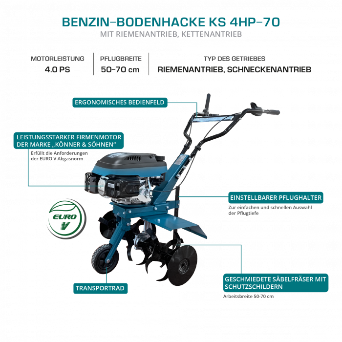 Motocultor pe benzină KS 4HP-70 [2]