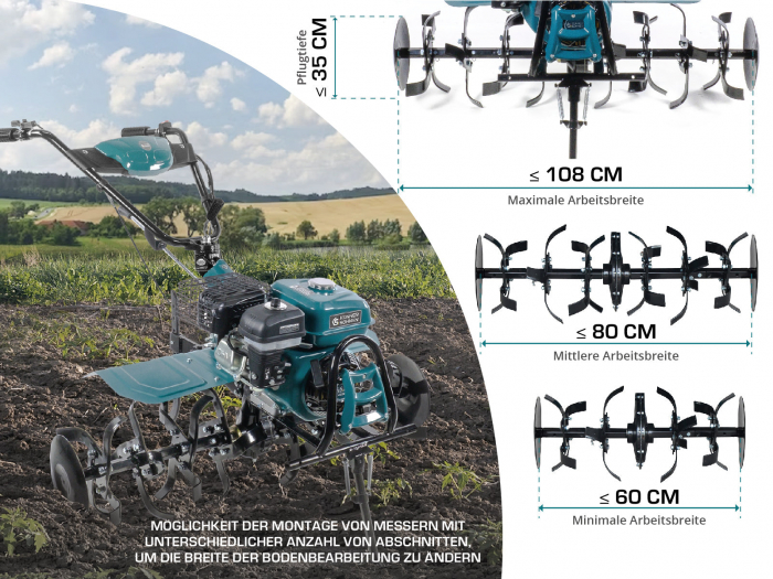 Motocultor pe benzină KS 7HP-1050G [4]
