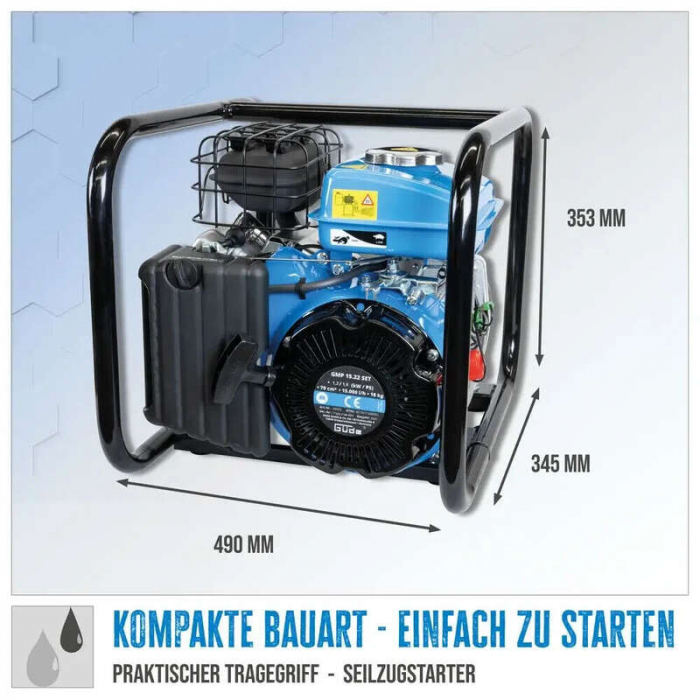 Motopompa GMP 15.22 Gude 94503, 1.2 kW [6]