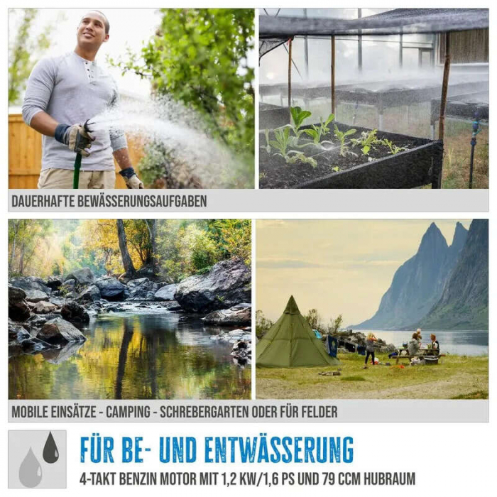 Motopompa GMP 15.22 Gude 94503, 1.2 kW [8]