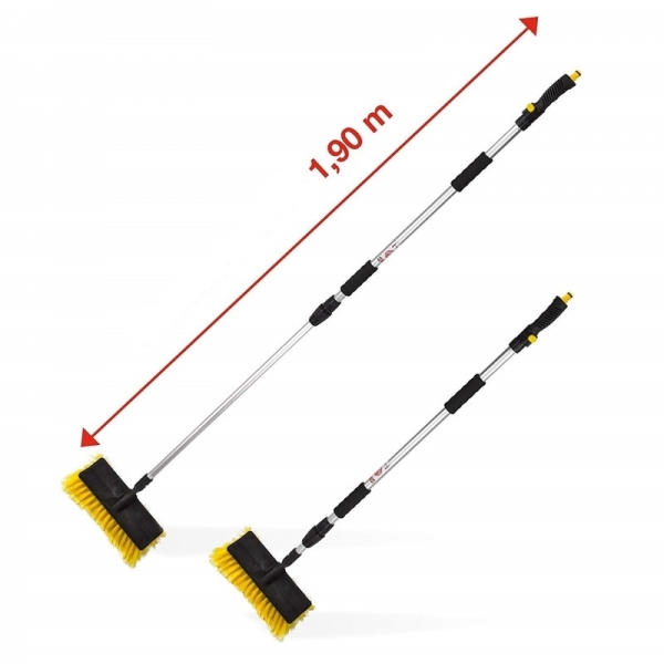 Perie telescopica auto cu racord apa Dema 24242, 1.90 m [2]