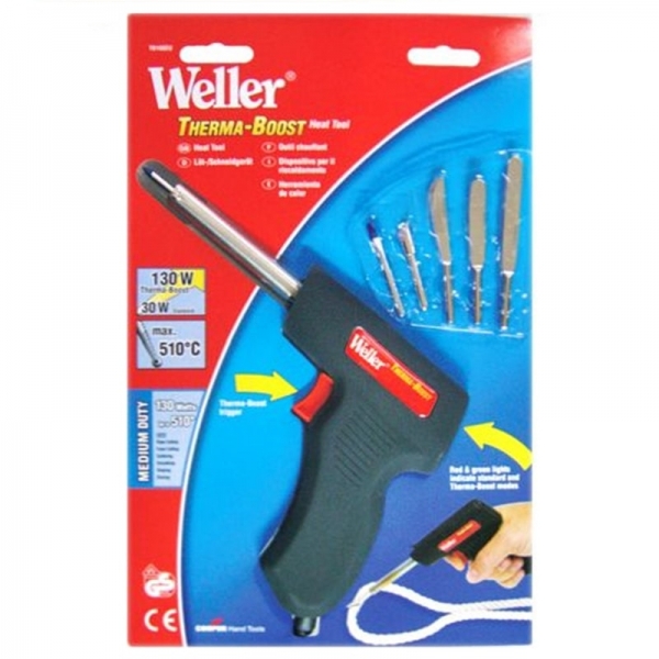 Set pistol de lipit si accesorii Weller TB100EU, 130 W, 8 piese [6]