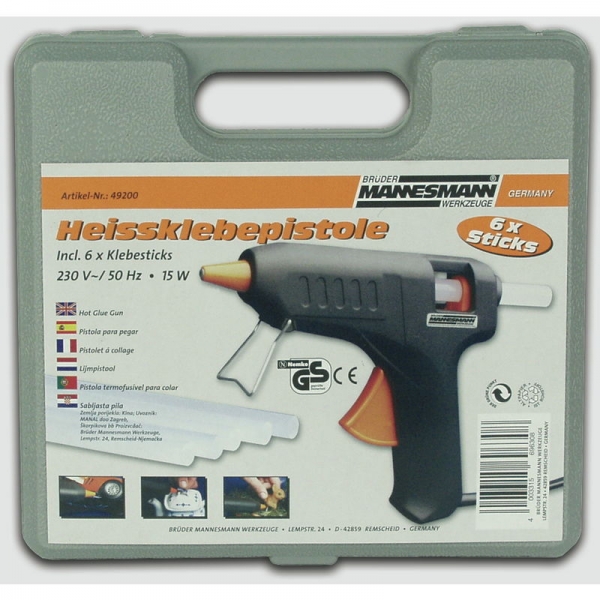 Pistol de lipit cu silicon Mannesmann 49200, 15 W, Ø11 mm [2]