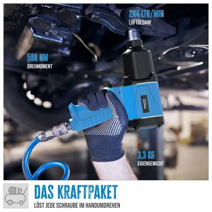 Pistol pneumatic de impact DL Gude 40040, 1/2", 6 bari, 580 Nm [10]