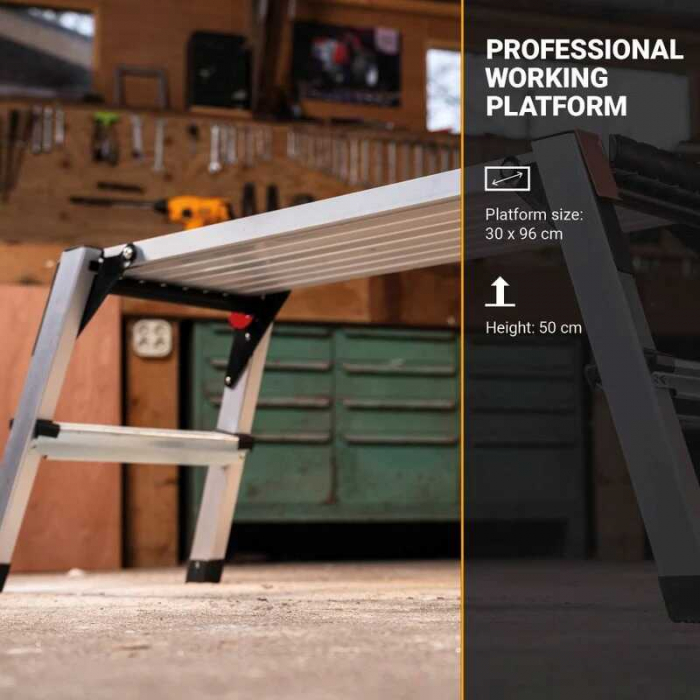 Platforma de lucru pliabila Batavia 7064715, 960 x 300 x 500 mm, 150 Kg [8]