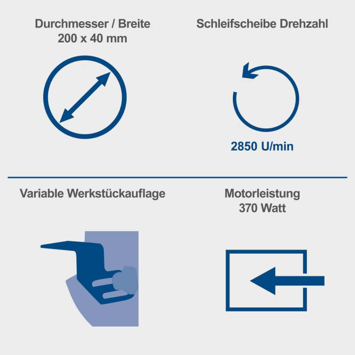 Polizor de banc dublu BG150 Scheppach 4903104901, 370 W, Ø150 mm [6]