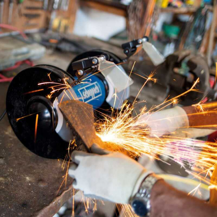 Polizor de banc dublu SM200L Scheppach 5903109901, 500 W, Ø200 mm [2]