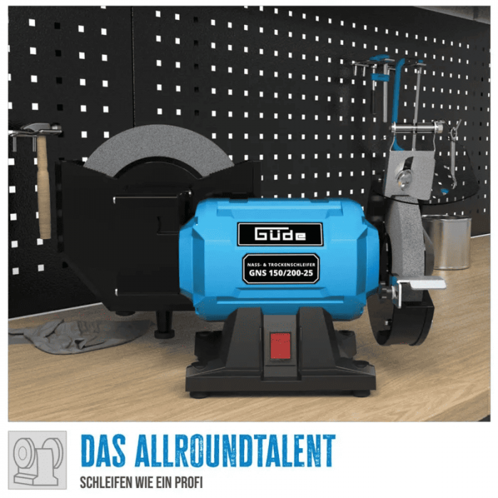 Polizor de banc GNS 150/200-25 Gude 55238, 250 W, Ø150-200 mm [9]