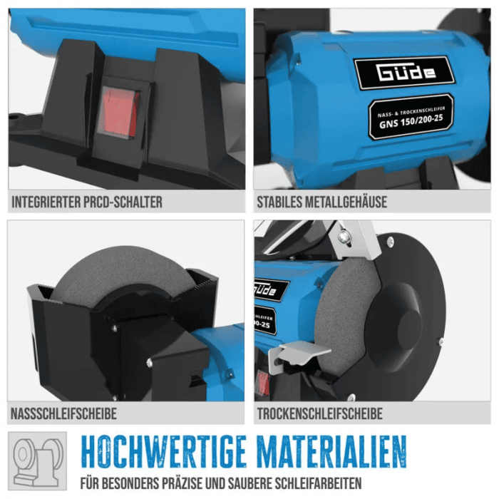 Polizor de banc GNS 150/200-25 Gude 55238, 250 W, Ø150-200 mm [7]