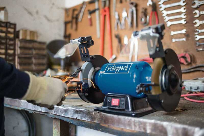 Polizor de banc SM200LB Scheppach 5903111901, 500 W, Ø200 mm [8]