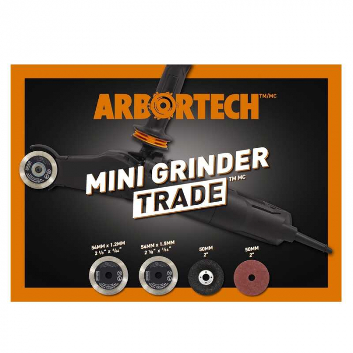 Polizor unghiular cu gat lung pentru sculptura in lemn Mini Carver Arbortech MIN.FG.910.60, 1000 W, Ø54 mm [12]