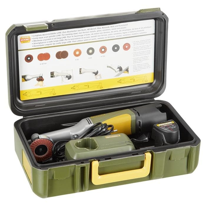 Polizor unghiular cu gat lung cu acumulator Li-Ion LHW/A Proxxon 29815, 10.8 V, 50 mm [17]