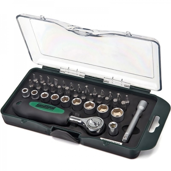 Trusa combinata de biti si capete tubulare de 1/4" Mannesmann 29891, 38 piese [2]