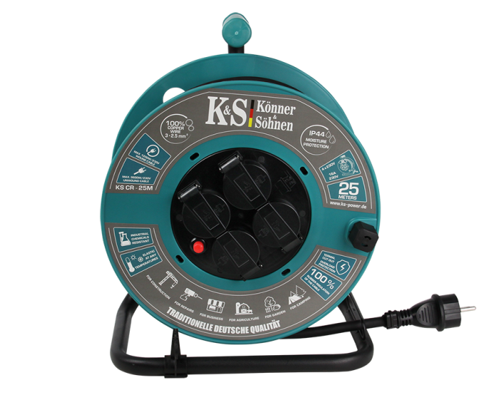 Prelungitor electric pe tambur Konner-Sohnen KS CR-25M, 25 m