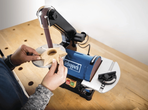 Masina de slefuit cu banda si disc BTS700 Scheppach 4903304901, 250 W, 816 rpm [6]