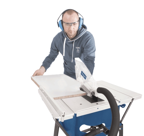 Fierastrau circular cu masa pentru taieri inclinate HS81S Scheppach 5901311901, 1500 W, Ø 210 mm [2]