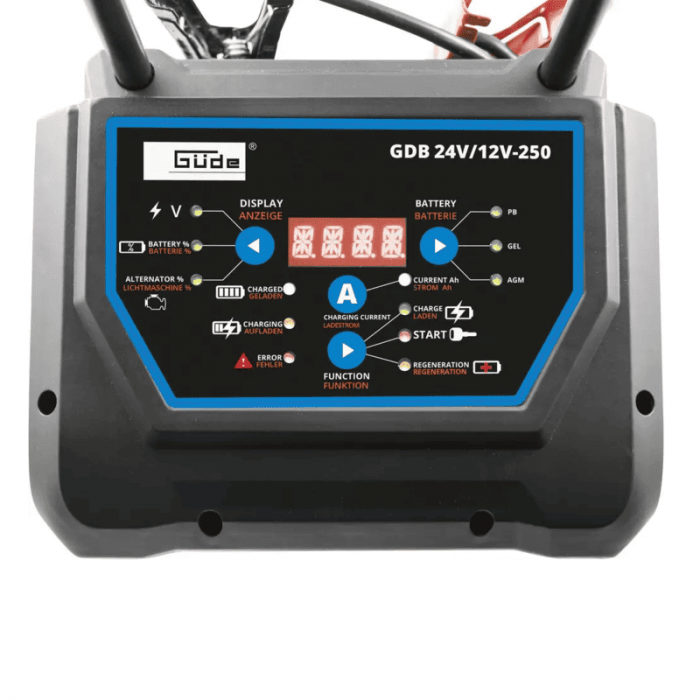 Redresor auto digital GDB 24V/12V-250 Gude 85129, 12-24 V, 50 A [4]