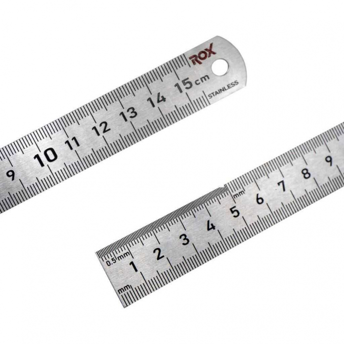 Rigla dubla din otel ROX Wood 153ROX0198, 150 mm [2]