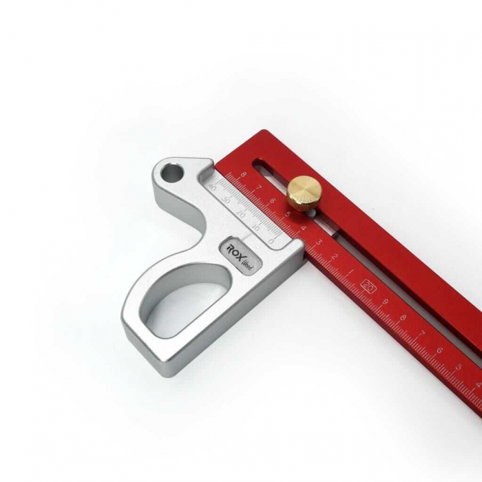 Rigla multifunctionala din aluminiu ROX Wood 153ROX0012, 300 mm [3]