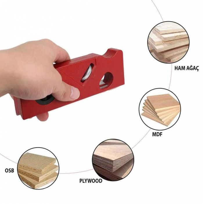 Rindea metalica de colt ROX Wood 153ROX0104, 20 mm [4]