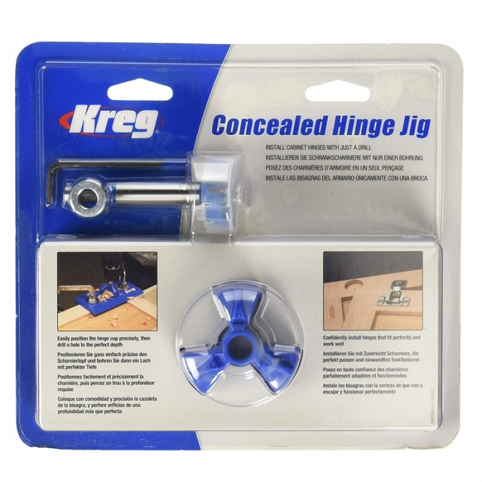 Dispozitiv de frezare pentru montare balamale ingropate Kreg KHI-HINGE-INT, Ø35 mm [10]