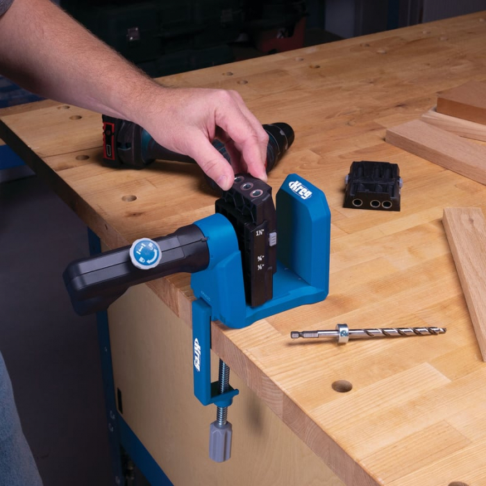 Dispozitiv de ghidare pentru gaurire la unghi in lemn Micro Pocket Kreg KPHA530 [2]