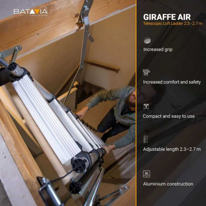 Scara pentru pod / mansarda GIRAFFE Batavia 7063996, 2.85 m [5]