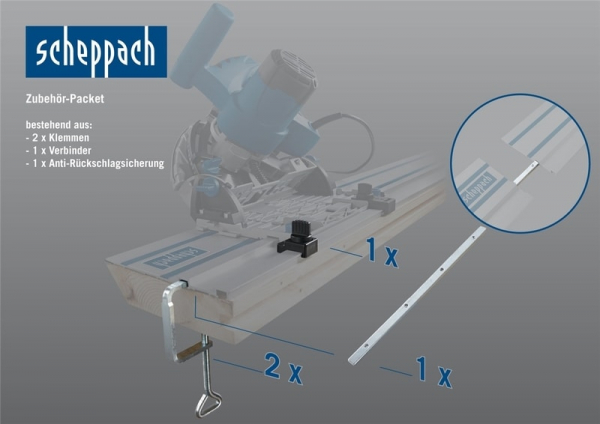 Set de accesorii pentru fierastrau circular PL55/75 Scheppach 3901802702, 4 piese [5]